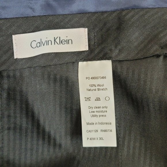 Calvin Klein Mens Blue Dress Pants Sz 
